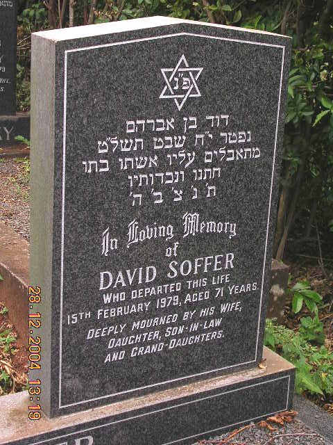 SOFFER David -1979