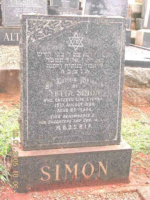 SIMON Yetta -1964