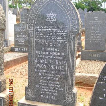 SIMON Jeanette Kate -1977