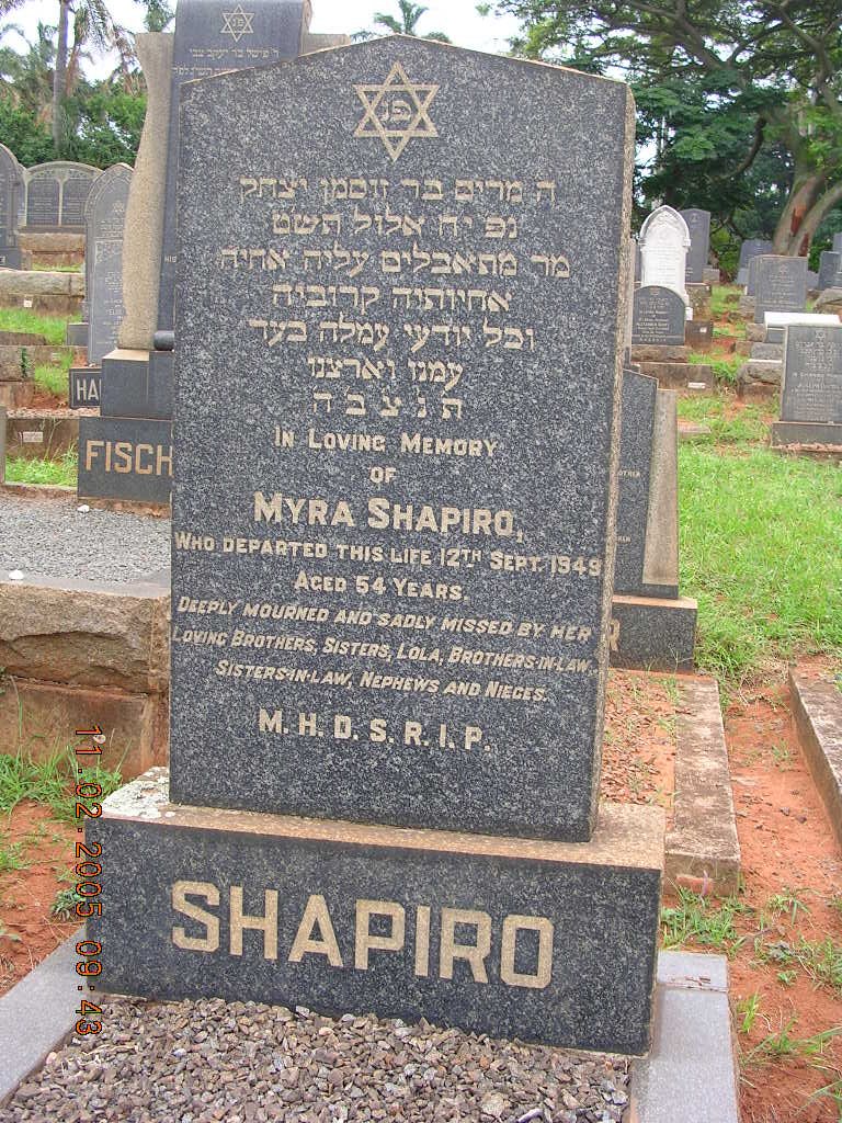 SHAPIRO Myra -1949