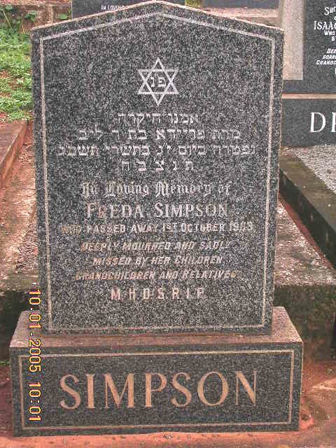 SIMPSON Freda -1963