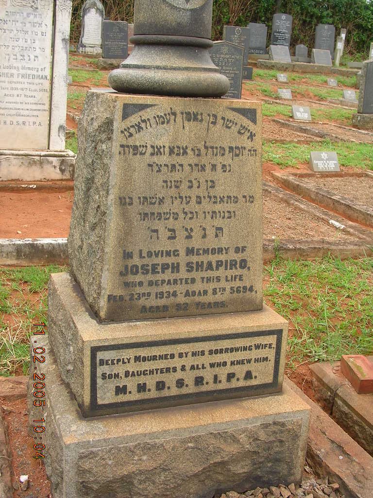 SHAPIRO Joseph -1934