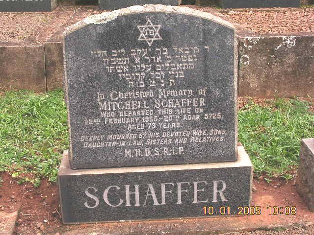 SCHAFFER Mitchell -1965