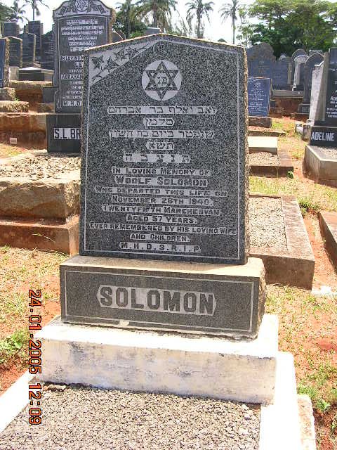 SOLOMON Woolf -1940