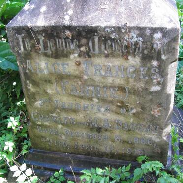 DACOMB Alice Frances 1866-1910