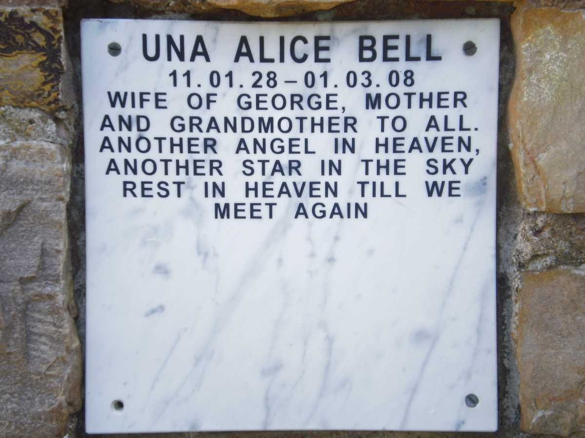 BELL Una Alice 1928-2008