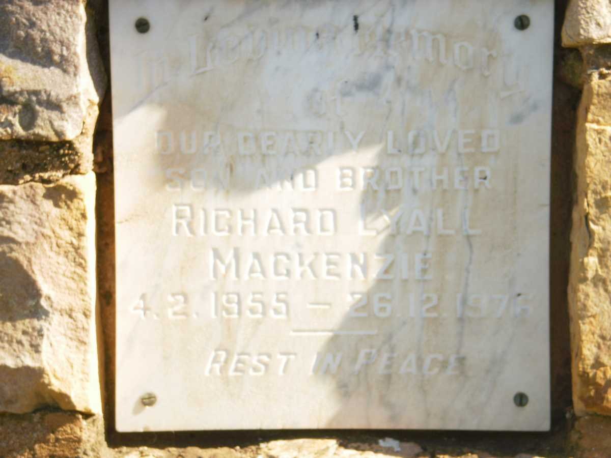 MACKENZIE Richard Lyall 1955-1976