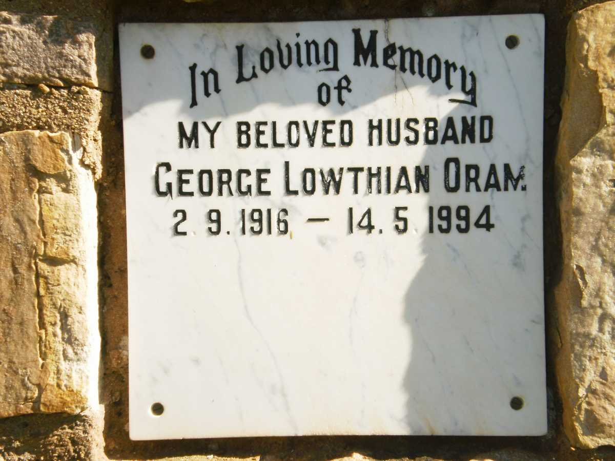 ORAM George Lowthian 1916-1994
