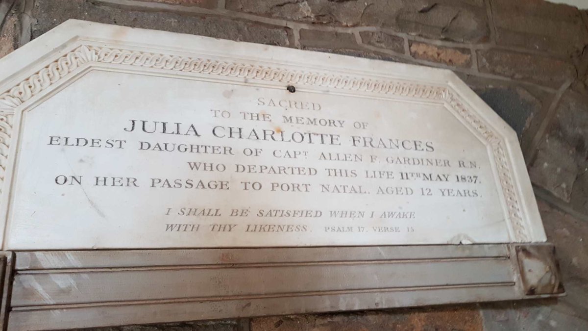 GARDINER Julia Charlotte Frances -1837