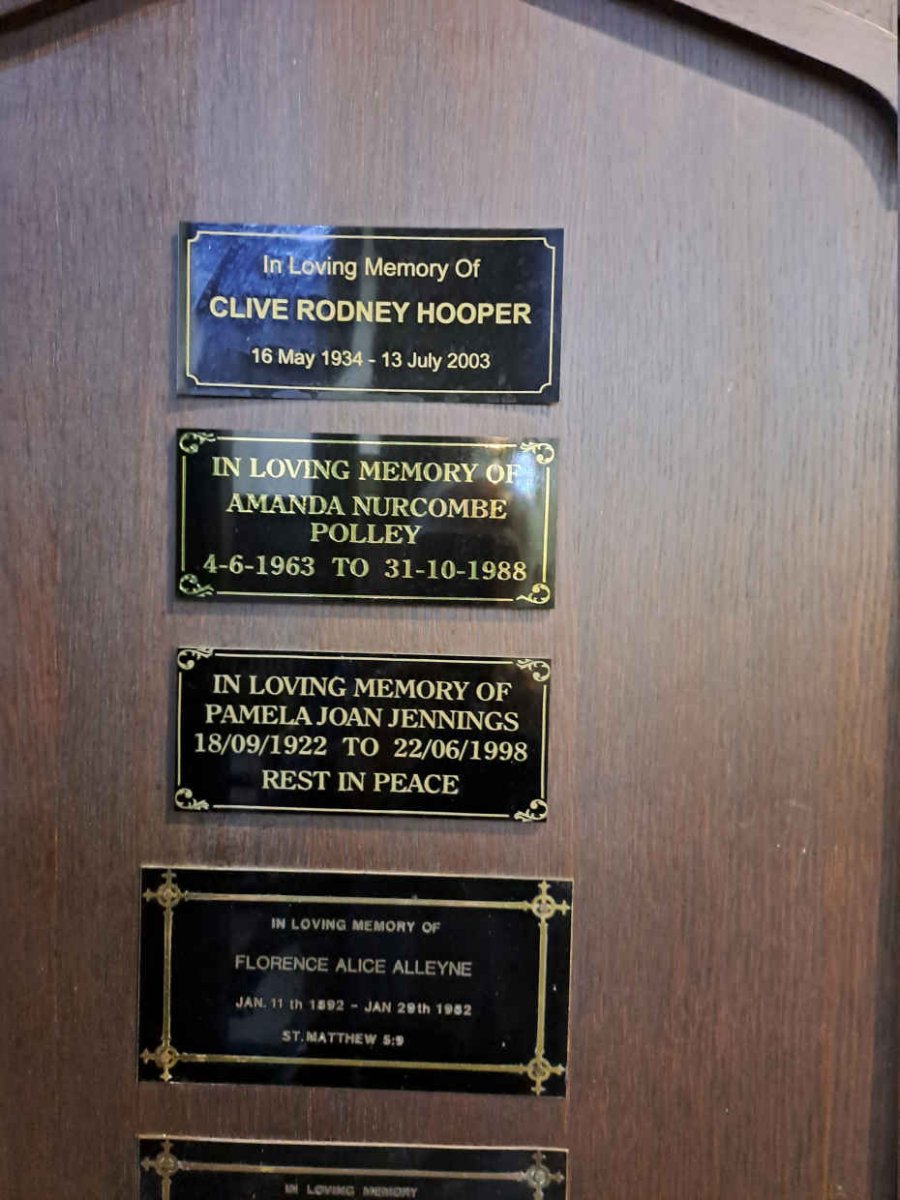 HOOPER :: POLLEY :: JENNINGS :: ALLEYNE