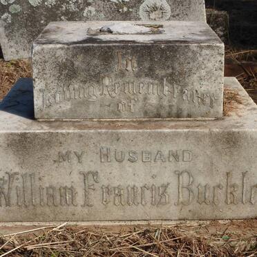 BURKLE William Francis -1922 &amp; Blanche Muriel -1943