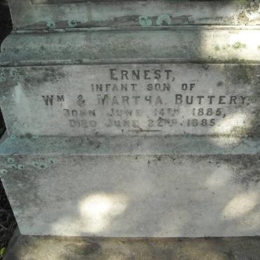 BUTTERY Jane -1889 :: Ernest 1885-1885 