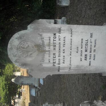 HUTTON Mary Ann -1934 :: FLETCHER Jean -1934 :: HUTTON Peter -1915 :: NICOLL Ann -1917