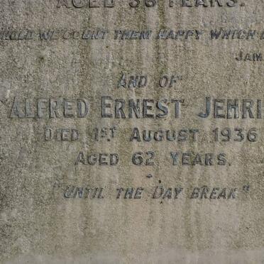 JEHRING Alfred Ernest -1936 &amp; Bertha -1916 :: LOWES Erna Louise -1960