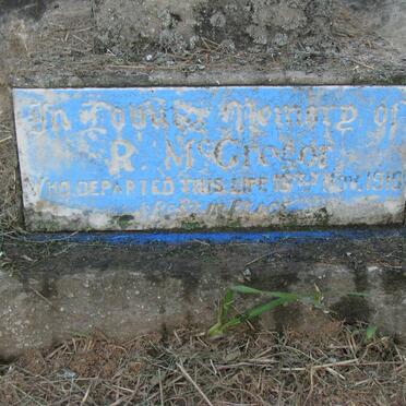 McGREGOR R. -1910