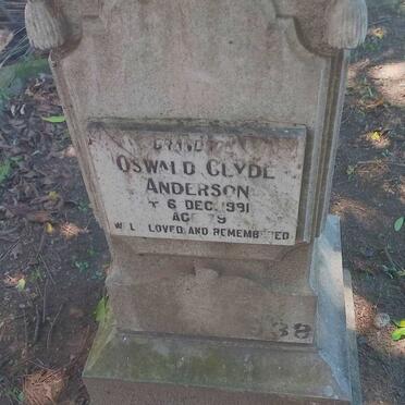 ANDERSON Oswald Clyde -1991