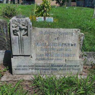 ASHDOWN Mary Jane -1904 :: ASHDOWN Walter Ernest -1936