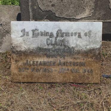 ANDERSON Clara nee JOYNER 1853-1948