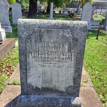 ALDER James Roffe 1868-1925