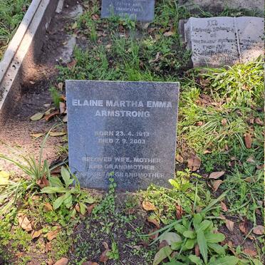 ARMSTRONG Elaine Martha Emma 1913-2003