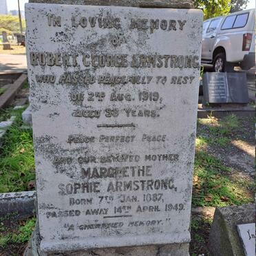 ARMSTRONG Robert George -1919 & Margrethe Sophie 1887-1949