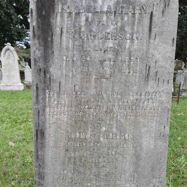 ANDERSON Thomas -1902 & Isabella Mary -1897