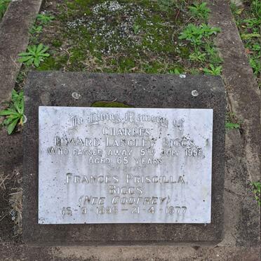 BIGGS Charles Edward Langley -1958 & Frances Priscilla GODFREY 1898-1977