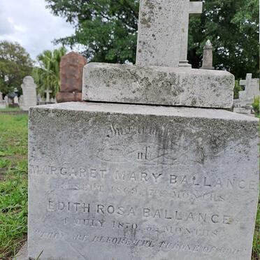 BALLANCE Margaret Mary -1869 :: BALLANCE Edith Rosa -1870