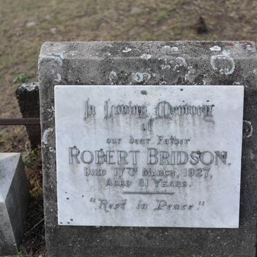 BRIDSON Robert -1927