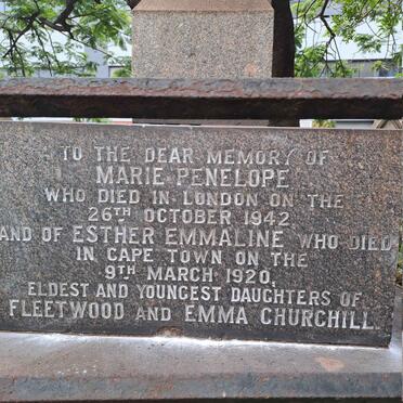CHURCHILL Marie Penelope -1942 :: CHURCHILL Esther Emmaline -1920