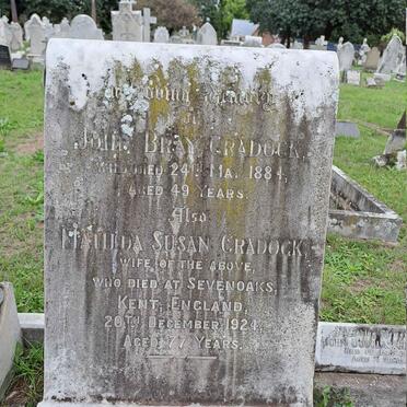 CRADOCK John Bray -1884 & Mathilda Susan -1924