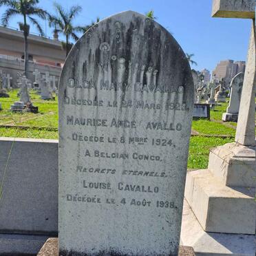 CAVALLO Olga Mary -1923 :: CAVALLO Maurice Ange -1924 :: CAVALLO Louise -1938