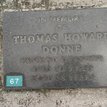 DONNE Thomas Howard -1966