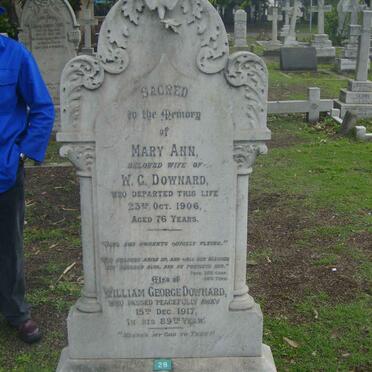 DOWNARD William George -1917 &amp; Mary Ann -1906