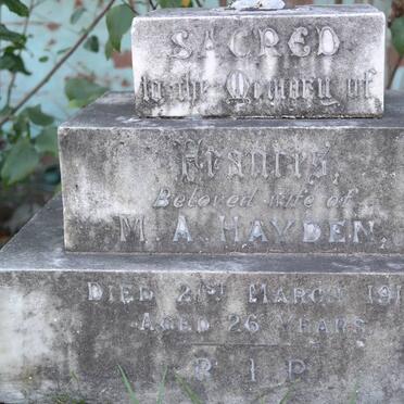 HAYDEN Frances -1911