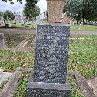 HUDSON Leslie Charles 1921-1921 :: MALE Peter Archibald 1920-1923