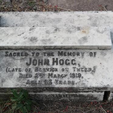 HOGG John -1919 &amp; Elizabeth Allan