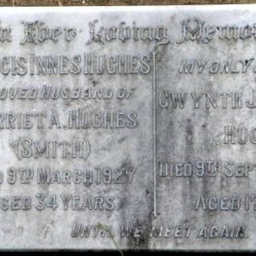 HUGHES Francis Innes nee -1927 :: HUGHES Gwynth Joyce Innes -1940