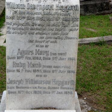 HAYGARTH William Davenport 1858-1927 &amp; Agnes Mary 1862-1901