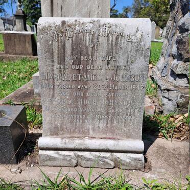 JOHNSON Percy Hugh -1968 & Margaret Amelia -1947