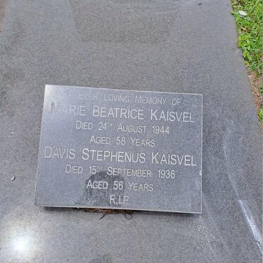 KAISVEL Davis Stephenus -1936 Marie Beatrice -1944 