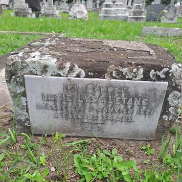 LETANG Lucie Lysa -1921