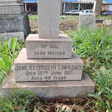 LAWRANCE Jane Elizabeth -1917