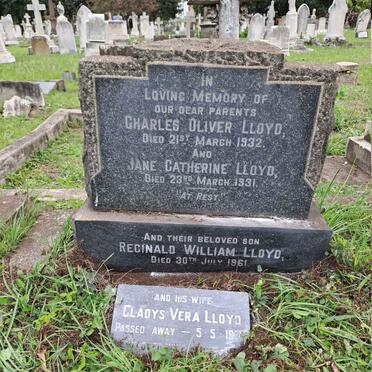 LLOYD Charles Oliver -1932 & Jane Catherine -1931 :: LLOYD Reginald William -1961 & Gladys Vera -1974