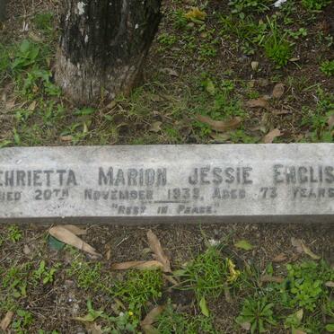 ENGLISH Henrietta Marion Jessie -1939