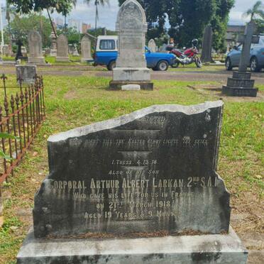 LARKAN John Robert -1906 & Francis Charlotte -1948:: LARKEN Arthur Larken -1918_1