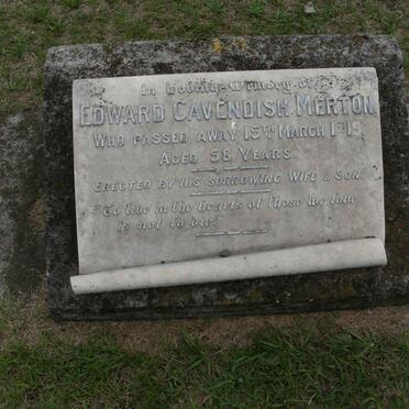 MERTON Edward Cavendish -1919