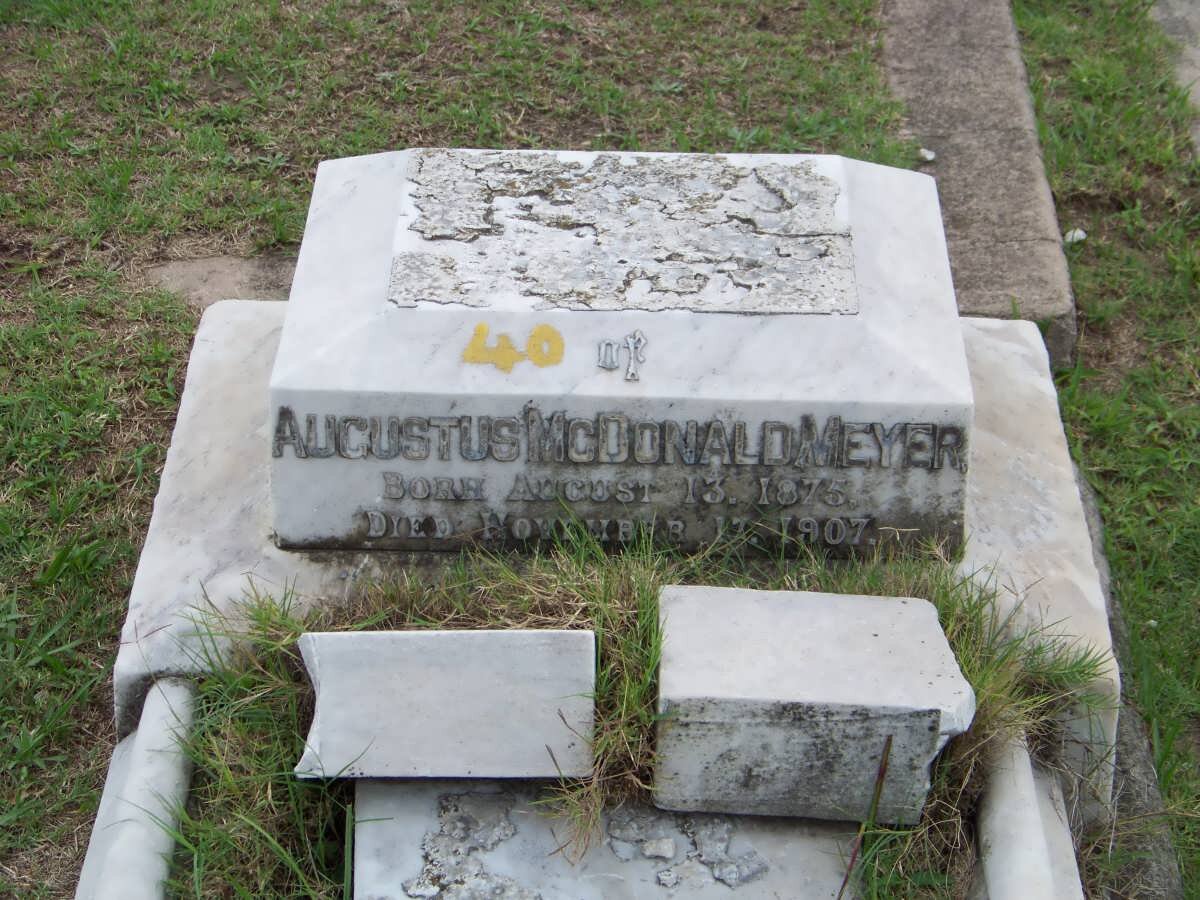 MEYER Augustus McDonald 1875-1907