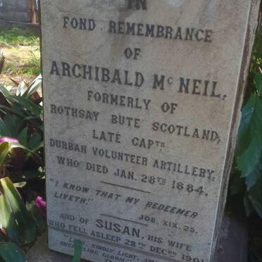 MCNEIL Archibald -1884 & Susan -1901