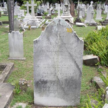 McKNIGHT James  -1881 &amp; Sarah -1884 :: MOLLOY Augusta  -1925